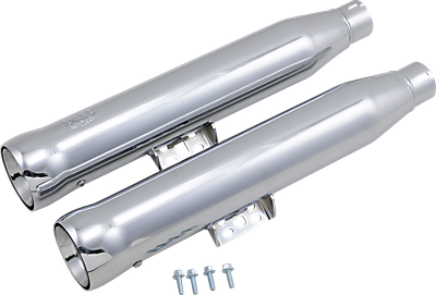 COBRA Neighbor Hater Slip-On Mufflers - Chrome - FLHC/FLHCS/FLDE 6048