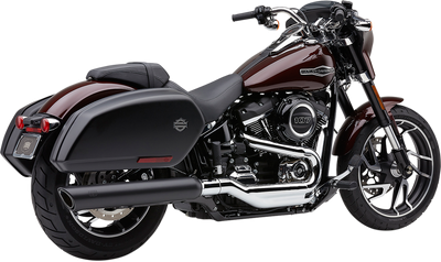 COBRA 909 Twins Slip-On Muffler - FLSB - Black 6520B