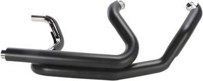COBRA Powerport Dual Headpipes with Dual Bungs - Black 6253DBRB1