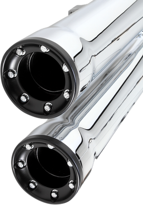 COBRA Slip-On Mufflers with Race-Pro Tips - 3" - Chrome - '04-'13 XL 6080