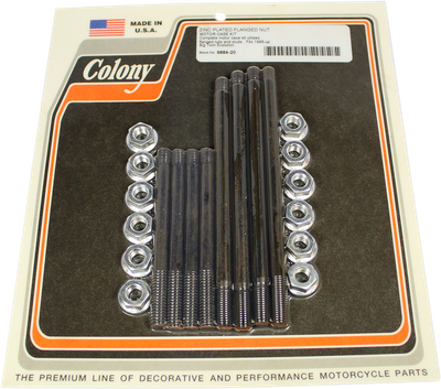COLONY Bolt Kit - Upper/Lower/Motor Mount - Flange - Zinc - '96-'00 Big Twin Evo 9884-20