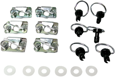 CYCLE PERFORMANCE PROD. D-Ring Kit - Black Clips CPP/9030BK