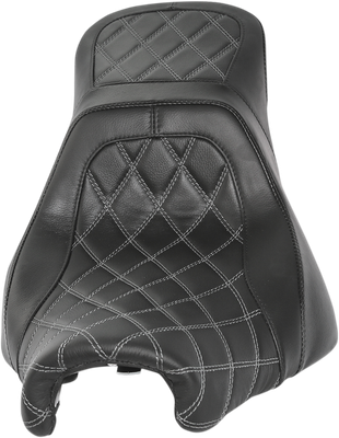 DANNY GRAY Airhawk Weekday 2Up XL Seat - no Backrest Receptacle - Double Diamond Stitch - Air - FXBR/S '18-'23 24-811DIAAIR