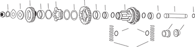 EASTERN MOTORCYCLE PARTS End Plates - Countershaft/Replacement - 5 Pack A-35630-36