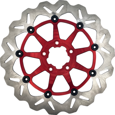 GBRAKES Brake Rotor - Front - Red DF680CWSS-R