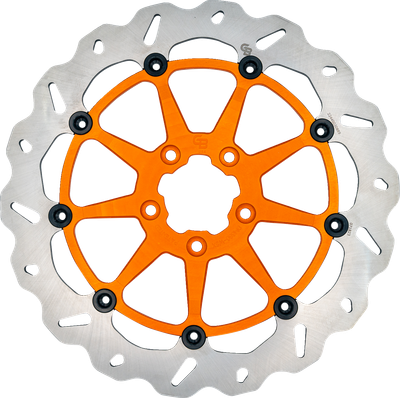 GBRAKES Brake Rotor - Front - Orange DF680CWSX-O