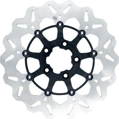 GBRAKES Wave® Brake Rotor - Front - 12-1/2" - Machined Black GBDU008
