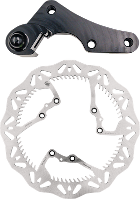 GBRAKES Brake Rotor Kit With Bracket - Solid Mount - 270 mm GBDOS211