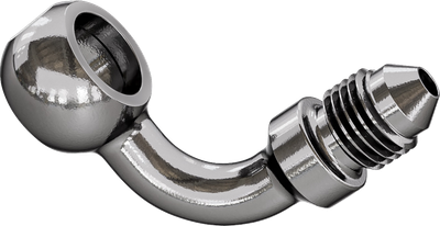 GOODRIDGE Banjo Adaptor - 3/8" / M10 Bolt - 90° - Stainless Steel P599-03C