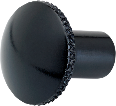 JOKER MACHINE Billet Choke Cable Knob - Knurled - Black 02-57B