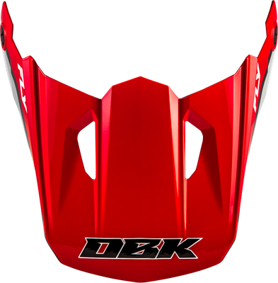 Kinetic Dbk Helmet Visor Red/Black/Grey Xl/2x