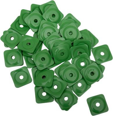 WOODY'S Support Plates - Grand Digger® - Green - Square - 48 Pack ASG-3780-48