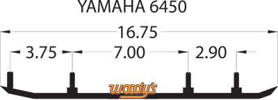WOODY'S Extender Trail III™ Flat-Top® Runner - Yamaha EYV3-6450