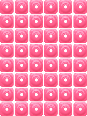 WOODY'S Support Plates - Grand Digger® - Pink - Square - 48 Pack ASG-3820-48