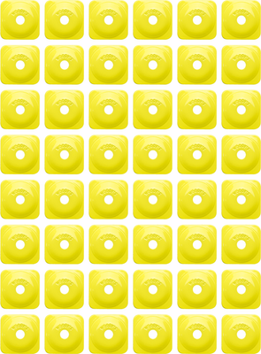 WOODY'S Support Plates - Grand Digger® - Hi Vis - Square - 48 Pack ASG-3830-48
