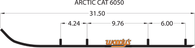 WOODY'S Extender Trail III™ Flat-Top® Runner - Artic Cat EAT3-6050