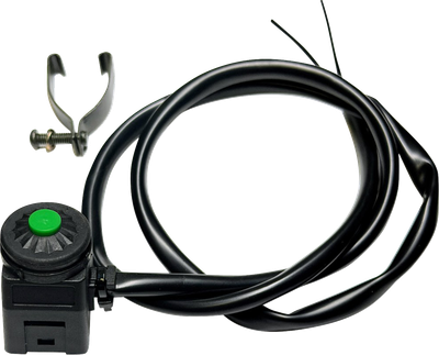 K&S TECHNOLOGIES Momentary Switch - 7/8" - Green Button - Universal 12-0106G-WP