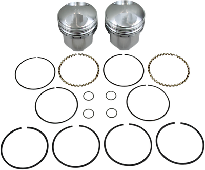 KB PERFORMANCE Piston Kit - 3.437 +0.010" - 9.0:1 CR - 74" Big Twin KB263.010