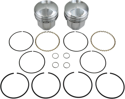 KB PERFORMANCE Piston Kit - 3.437" +0.030" - 9.0:1 CR - 74" Big Twin KB263.030