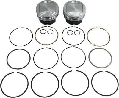 KB PERFORMANCE Piston Kit - 3.875" Standard - 10.5:1 CR - 95" Twin Cam Big Bore KB411.STD