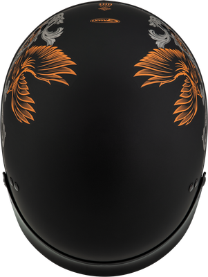 W/ Peak Matte Black/Silver/Orange