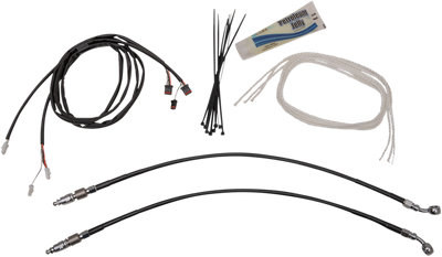 FAT BAGGERS INC. 1-1/4" EZ Install Pointed Top Handlebar Kit - 14" - Black 909314-B