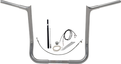 FAT BAGGERS INC. 1-1/4" EZ Install Pointed Top Handlebar Kit - 16" - Chrome 919016