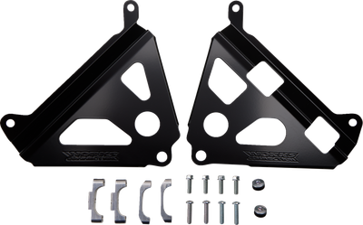 WORKS CONNECTION Radiator Brace Set - Black - Yamaha 18-B181