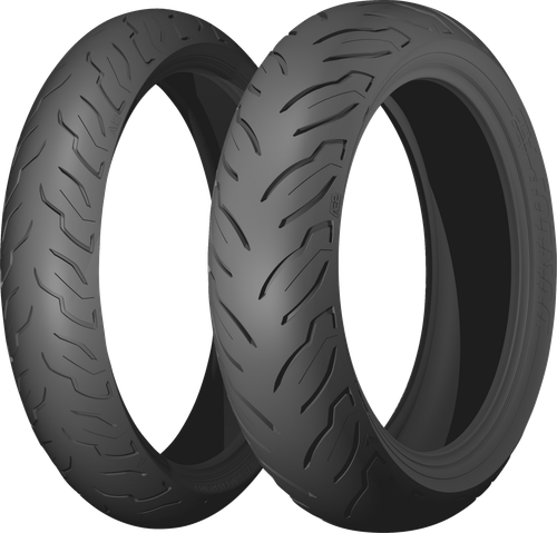 Dunlop AE2 American Elite 2 Front Motorcycle Tire 130/70B18 63H Blackwall for Harley-Davidson Touring and CVO platforms.