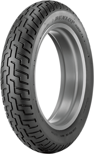 Dunlop D404 front tire shown at a three-quarter angle
