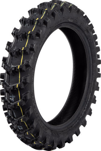 Dunlop Geomax MX14 rear tire shown at a three-quarter angle