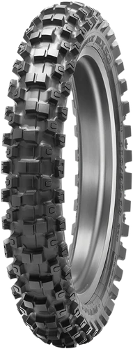 Dunlop Geomax MX53 rear dirt bike tire 110/100-18 64M bias off-road carcass for enduro and cross-country bikes including KTM XC-W, Yamaha YZ-FX, and Honda CRF-RX.