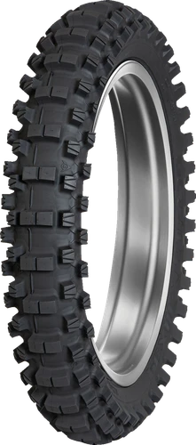 Dunlop Geomax MX34 rear tire shown at a three-quarter angle