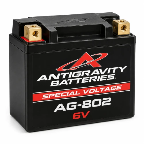 Antigravity AG-802 Special Voltage 6V lithium-ion battery with brass terminals