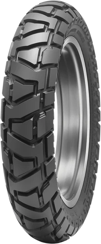 Dunlop Trailmax Mission rear tire, angled view