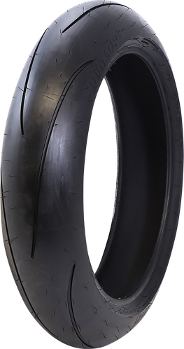 Dunlop Sportmax Q5 rear tire, angled view