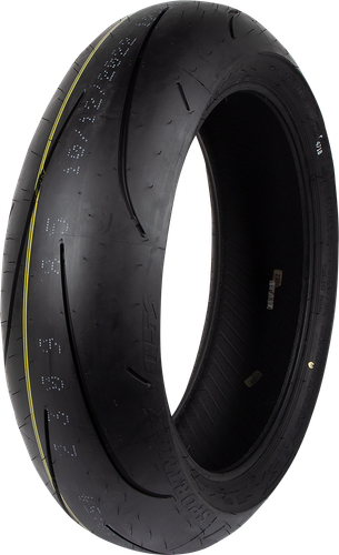 Dunlop Sportmax Q5S rear tire, angled view