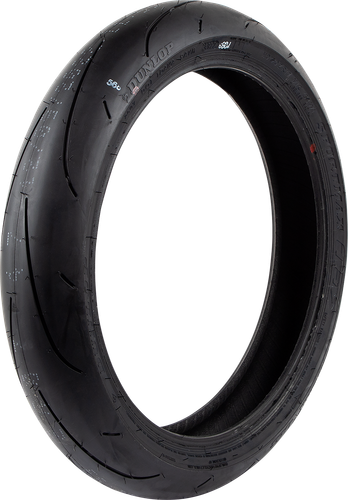 Dunlop Sportmax Q5S front tire, angled view