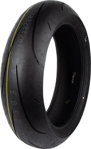 Dunlop Sportmax Q5S rear tire, angled view