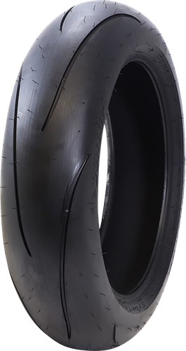 Dunlop Sportmax Q5 rear tire, angled view