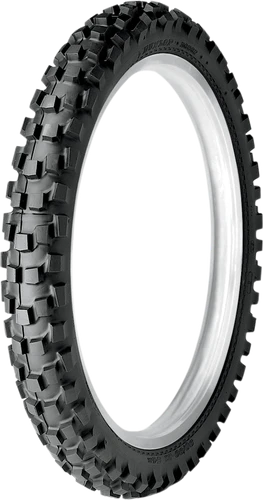 Dunlop D606 front tire, angled view