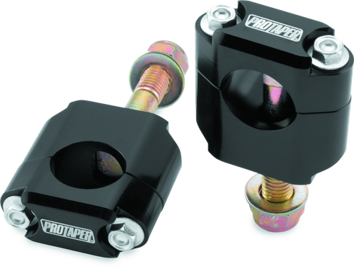 ProTaper Universal black rubber mount pair with silver fasteners and mounting bolts