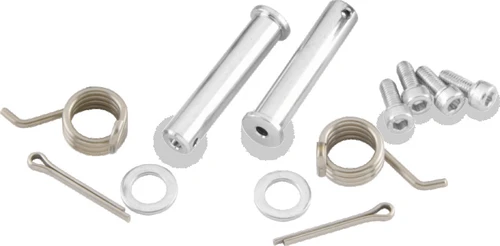 A high-resolution studio product photograph of a ProTaper Honda/Kawasaki/Suzuki Replacement Hardware Kit, set against a clean white background. Arranged neatly, the kit includes high-strength zinc-plated steel mounting bolts, matching washers, and locking nuts specifically designed to replace factory bar mount hardware across all standard Honda, Kawasaki, and Suzuki motocross and off-road models.
