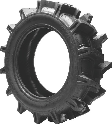 A high-resolution studio product photograph of a QuadBoss QBT680 Mud UTV tire in size 33x9.5-18, set against a clean white background. Displayed at a front-three-quarter angle, the oversized extreme-mud UTV tire features an ultra-deep, aggressive paddle-style tread pattern with widely spaced V-shaped lugs for self-cleaning and maximum mud traction, along with wraparound shoulder lugs for deep-rut control. Constructed with a 6-ply rated carcass, the durable black rubber casing displays crisp embossed sidewall text including "QUADBOSS", "QBT680", and "33x9.5-18".