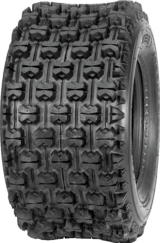 A high-resolution studio product photograph of a QuadBoss QBT739 Series ATV tire in size 20x10-9, set against a clean white background. Displayed at a front-three-quarter angle, the rear sport ATV tire features a low-profile design with an aggressive knobby tread pattern, spaced center blocks for quick acceleration, and protective shoulder lugs for cornering grip. Constructed with a 4-ply rated carcass, the durable black rubber casing displays crisp embossed sidewall text including "QUADBOSS", "QBT739", and "20x10-9".