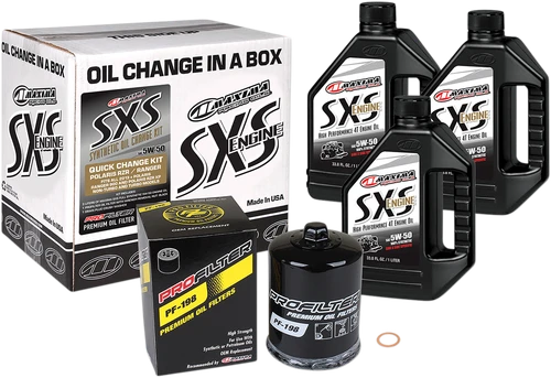 MAXIMA RACING OIL SXS Synthetic Oil Change Kit - Polaris - 5W-50 90-189013