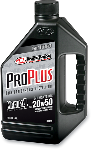 Maxima Pro Plus+ 4T Oil - 20W-50 - 1 L - 4-Stroke Engine Oil