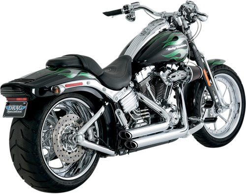 VANCE & HINES Shortshots Staggered Exhaust System - Chrome - Softail 17222