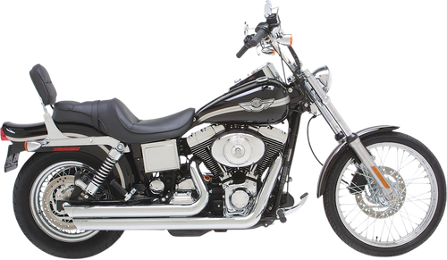 VANCE & HINES Big Shots Staggered Exhaust System - Chrome - Dyna 17912