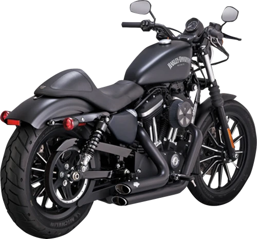 VANCE & HINES Shortshots Staggered Exhaust System - Black 47329